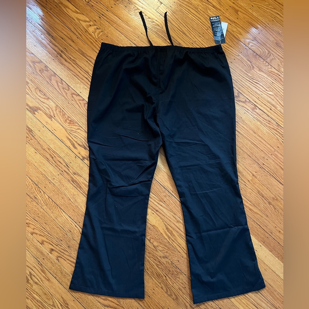 life Uniform Scrub bottoms draw string black size XXXL - Picture 4 of 6